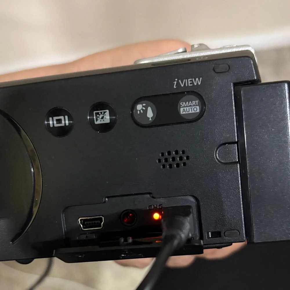Samsung Black and Red Video Camcorder